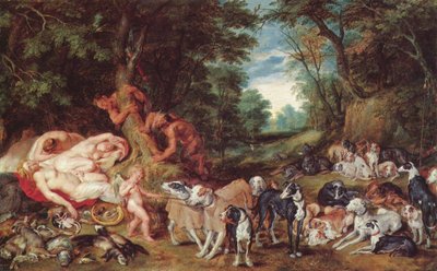 Nymphs, Satyrs, and Dogs by Peter Paul Rubens